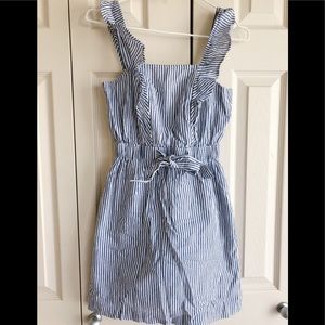 Club Monaco ruffle midi dress